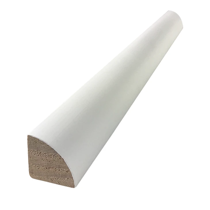 Scarpa per piccole modanature in legno con primer bianco ad alto rapporto costo-efficacia o quarto tondo per battiscopa