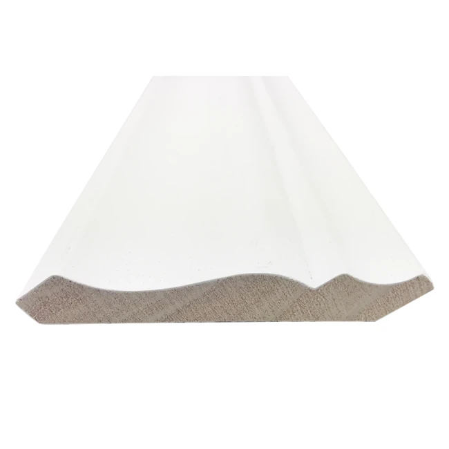 Modanature a corona in legno primerizzate di prima classe per soffitto