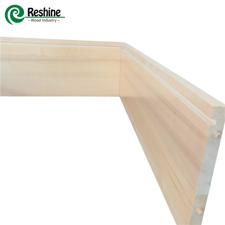 Cassetto laterale in legno di pioppo verniciato UV
