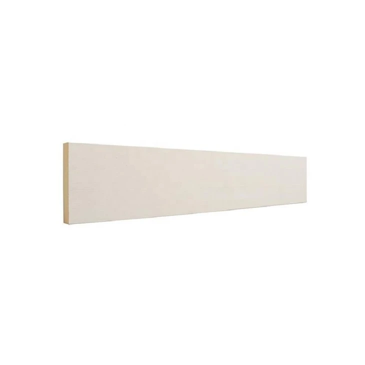 Battiscopa in MDF bianco con fondo quadrato S4S 1x4 1x6 1x8
